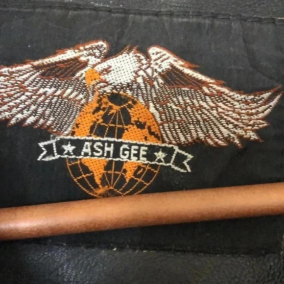 Vintage 1990s Hand painted leather jacket - Picture 9 of 13